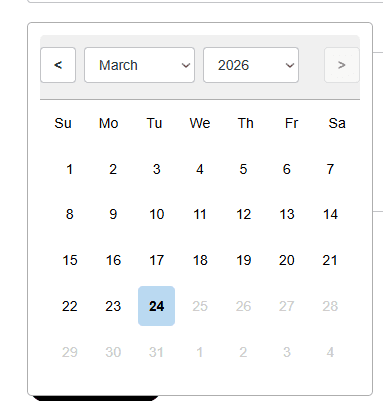 datepicker test